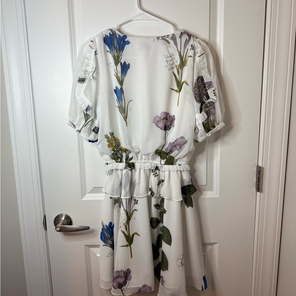 Ted Baker Jaliyaa White Floral Mini Dress - Picture 9 of 11